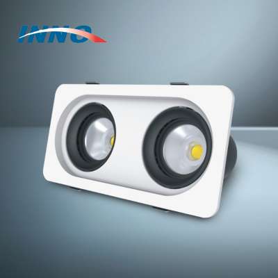 adjustable dimmable ceiling down light fixture two head led downlight